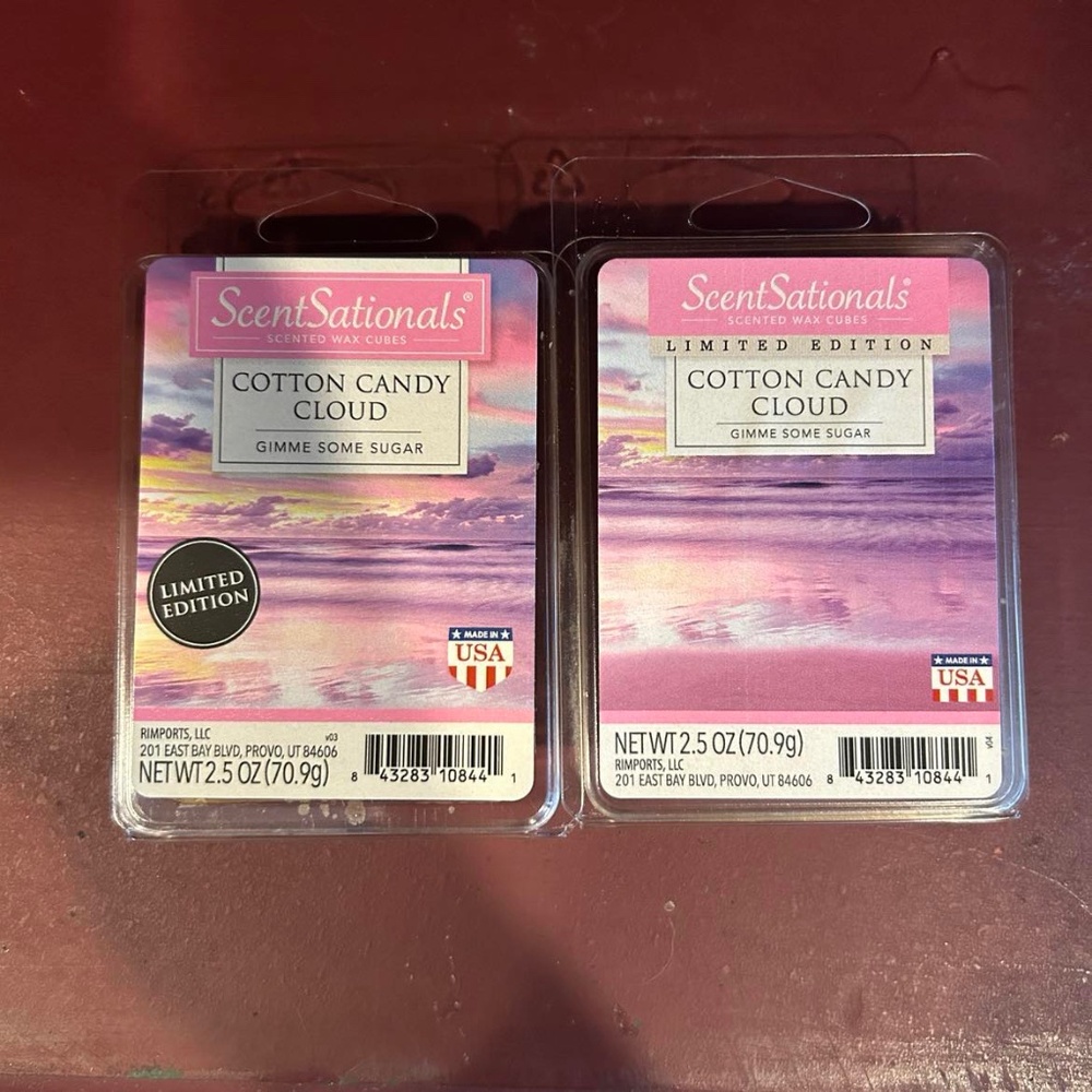 Scentsationals Cotton Candy Cloud Limited Edition Scented Wax Cube